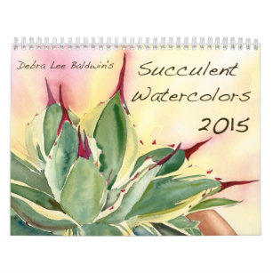 デブラリーBaldwin著水気が多い水彩画2015年 カレンダー