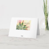 デブラリーBaldwin著Echeveriaの水彩画カード カード (裏面)