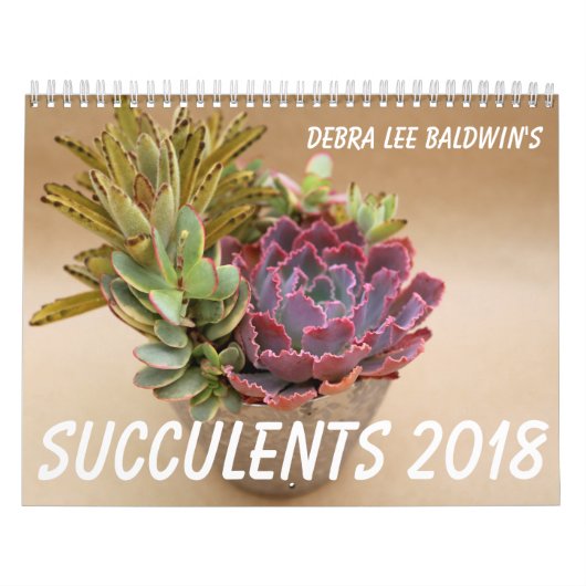 デブラリーBaldwin著Succulents 2018のカレンダー カレンダー (カバー)