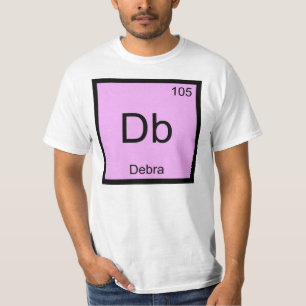 デブラ名化学元素周期表 Tシャツ