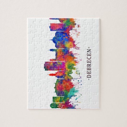 デブレゲンハンガリースカイライン ジグソーパズル (縦)