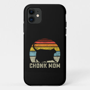 デブ猫ママスケール Meme 楽しいレトロスタイル マミー C iPhone 11 ケース