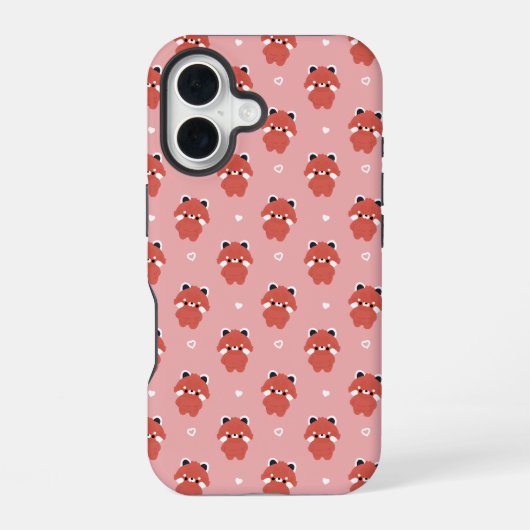 デブ赤パンダ iPhone 16ケース (裏面)