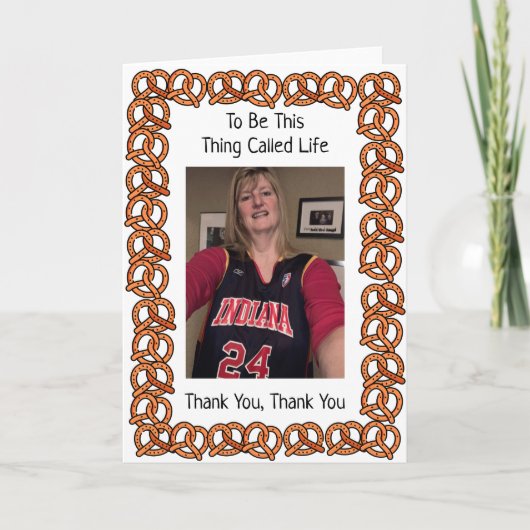 デブ退職用プレッツェルカード カード (正面)