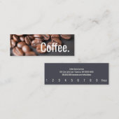 デプスコーヒー豆シンプルのオスワルドパンチカード ロイヤリティカード (正面/裏面)