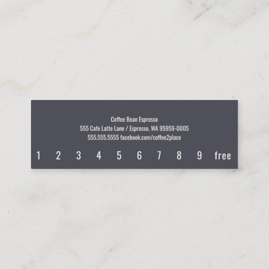 デプスコーヒー豆シンプルのオスワルドパンチカード ロイヤリティカード (裏面)