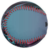 デプスブルーピンク抽象芸術のフラクタルアート名 ソフトボール (正面左)