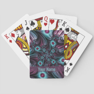 デプスブルーピンク抽象芸術のフラクタルアート名 トランプ