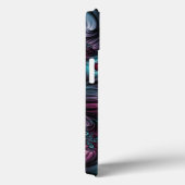 デプスブルーピンク抽象芸術のフラクタルアート名 Case-Mate iPhoneケース (裏面 / 右)