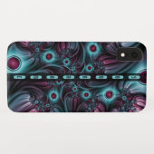 デプスブルーピンク抽象芸術のフラクタルアート名 Case-Mate iPhoneケース (裏面(横))