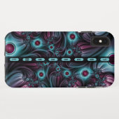 デプスブルーピンク抽象芸術のフラクタルアート名 Case-Mate iPhoneケース (裏面(横))