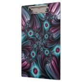 デプスブルーピンク抽象芸術フラクタル クリップボード (左)