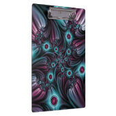 デプスブルーピンク抽象芸術フラクタル クリップボード (右)