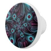 デプスブルーピンク抽象芸術フラクタル セラミックノブ (右)