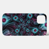 デプスブルーピンク抽象芸術フラクタル Case-Mate iPhoneケース (裏面 (横))
