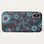 デプスブルーピンク抽象芸術フラクタル Case-Mate iPhoneケース (裏面(横))