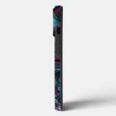 デプスブルーピンク抽象芸術フラクタル Case-Mate iPhoneケース (裏面 / 左)