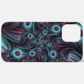 デプスブルーピンク抽象芸術フラクタル Case-Mate iPhoneケース (裏面 (横))