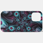 デプスブルーピンク抽象芸術フラクタル Case-Mate iPhoneケース (裏面 (横))