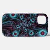 デプスブルーピンク抽象芸術フラクタル Case-Mate iPhoneケース (裏面 (横))