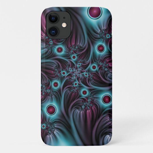 デプスブルーピンク抽象芸術フラクタル Case-Mate iPhoneケース (裏面)