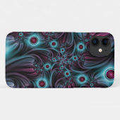デプスブルーピンク抽象芸術フラクタル Case-Mate iPhoneケース (裏面(横))