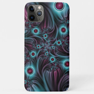 デプスブルーピンク抽象芸術フラクタル iPhone 11 PRO MAXケース