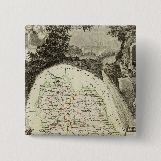 デプト·アニ·ロゼーレ 缶バッジ (正面)