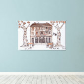 デプラテンス、プレイスパオリ、 | L'Ile Rousse，コルシカ キャンバスプリント (インサイチュ (ウッドフロア))