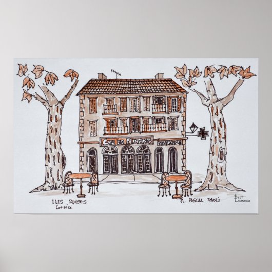 デプラテンス、プレイスパオリ、 | L'Ile Rousse,コルシカ ポスター (正面)