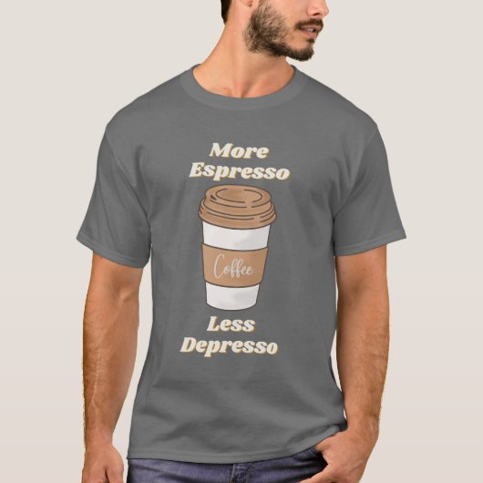 デプレッソよりエスプレッソ ラテ マグ Tシャツ (正面)