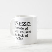 デプレッソ ジョーク入りマグカップ コーヒーマグカップ (正面左)