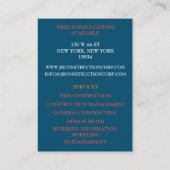 デベロッパーリモートコンサルタント建物建築 名刺 (裏面)