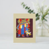 デペロの口ひげ付き男性 ポストカード (スタンド正面)