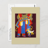 デペロの口ひげ付き男性 ポストカード (正面/裏面)