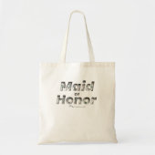 デボス3Dかわいいレトログリーンホワイトメイド・オブ・オーナー(花嫁付き添い人) トートバッグ (正面)