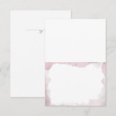 デボナール ブラッシュ ピンク ウェディング フォールド エスコート カード (正面/裏面)