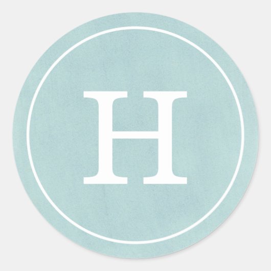 デボネアターコイズモノグラム ラウンドシール (正面)