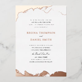 デボネ結婚アのバラ金ゴールドへの浸漬 箔招待状