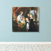 デボラ・キップとその子ども キャンバスプリント (インサイチュ (ウッドフロア))