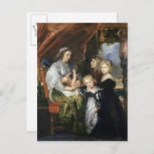 デボラ・キップとその子ども ポストカード (正面/裏面)