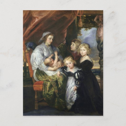 デボラ・キップとその子ども ポストカード (正面)