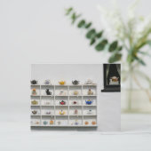 デボンのティーポティ ポストカード (スタンド正面)