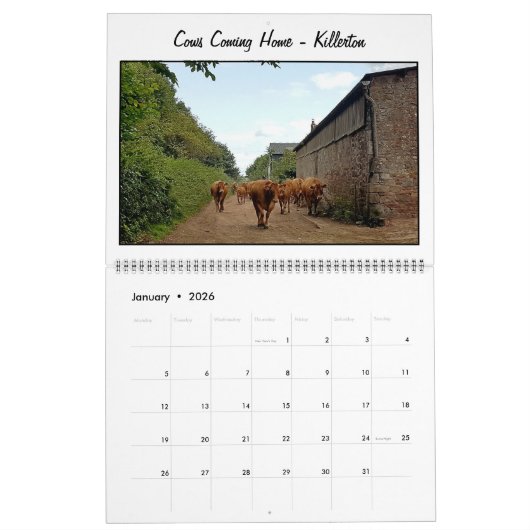 デボンの人生の写真撮影 カレンダー (1月 2026)