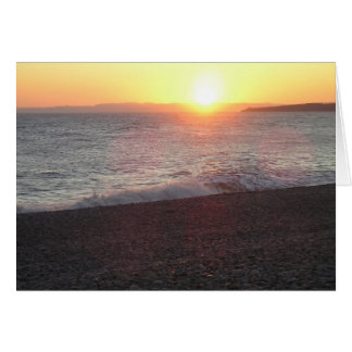 デボンの日没、Budleigh Salterton