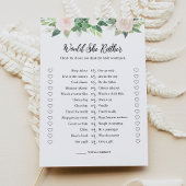 デボンは彼女は彼女ではなくブライダルシャワーのゲームカード 招待状