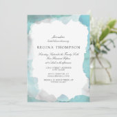 デボンエアターコイズブライダルシャワー招待 招待状 (スタンド正面)