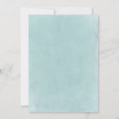 デボンエアターコイズブライダルシャワー招待 招待状 (裏面)