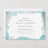 デボンエアターコイズリハーサルディナー 招待状 (正面)