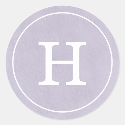 デボンエアラベンダーモノグラム ラウンドシール (正面)